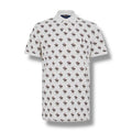 RALPH LAUREN ALL OVER LOGO POLO SHIRT CREAM BEIGE