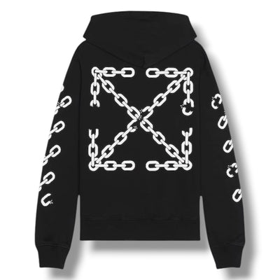 OFF WHITE CHAIN ARROWS OTTH HOODIE BLACK