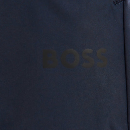 HUGO BOSS GYM KIT TECH T-SHIRT & SHORTS NAVY BLUE