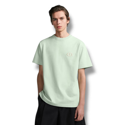 DIOR CD ICON LOGO T-SHIRT LIGHT GREEN