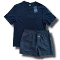 BARBOUR T-SHIRT & SWIM SHORTS SET BLACK *SALE*