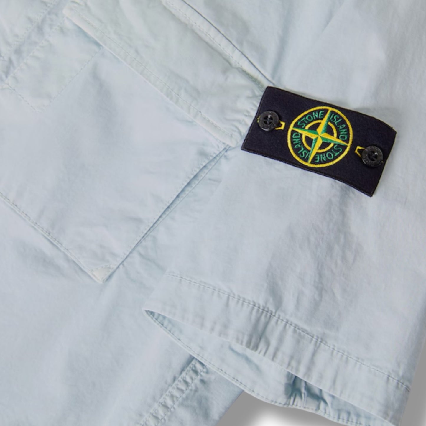 STONE ISLAND SHORT SLEEVE GD OVERSHIRT SKY BLUE