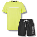 HUGO BOSS STORM T-SHIRT & SWIM SET LIME GREEN & BLACK