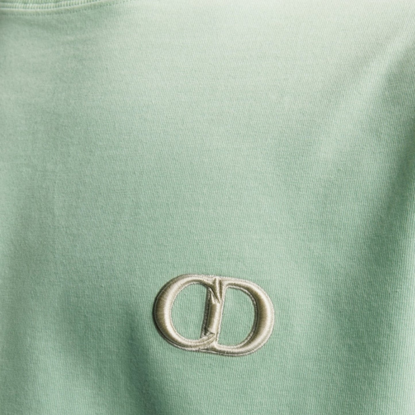 DIOR CD ICON LOGO T-SHIRT LIGHT GREEN