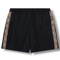 BURBERRY SIDE CHECK TRIM SWIM SHORTS NAVY BLUE