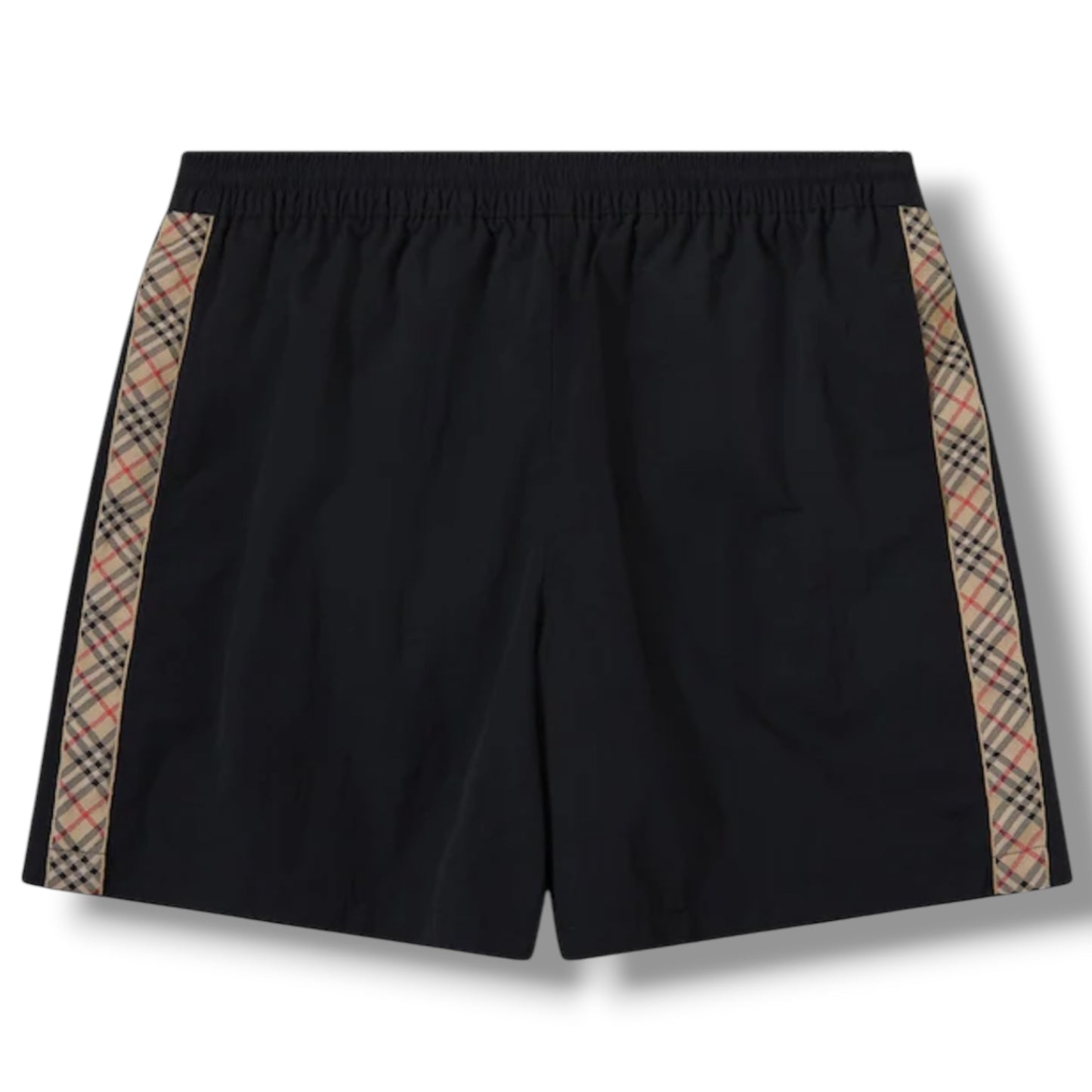 BURBERRY SIDE CHECK TRIM SWIM SHORTS NAVY BLUE