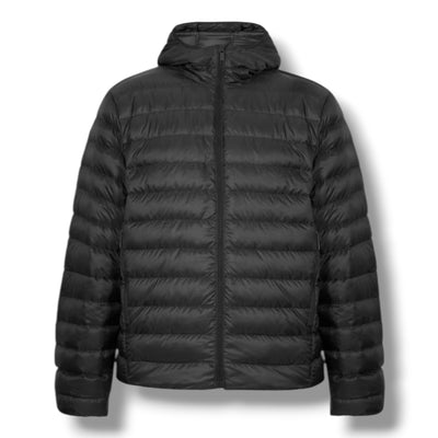 CANADA GOOSE STRATUS HOODED LITE PUFFER JACKET BLACK