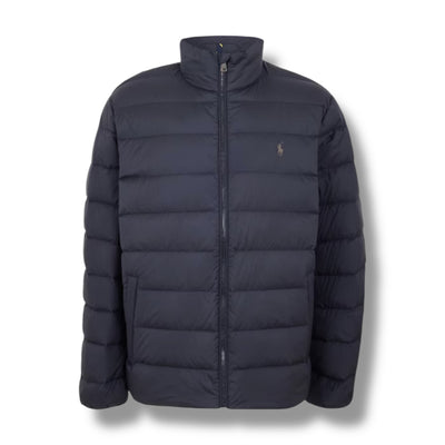 RALPH LAUREN SHORT PUFFER JACKET NAVY BLUE