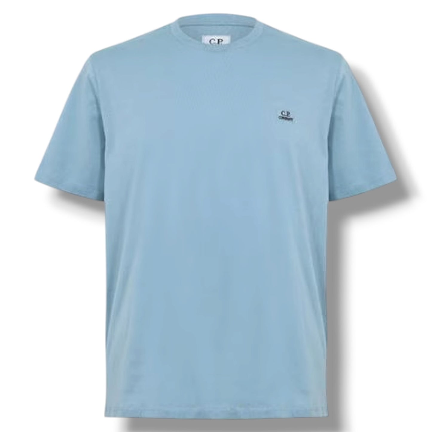 CP COMPANY SMALL LOGO T-SHIRT SILVER BLUE