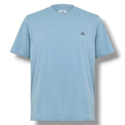 CP COMPANY SMALL LOGO T-SHIRT SILVER BLUE