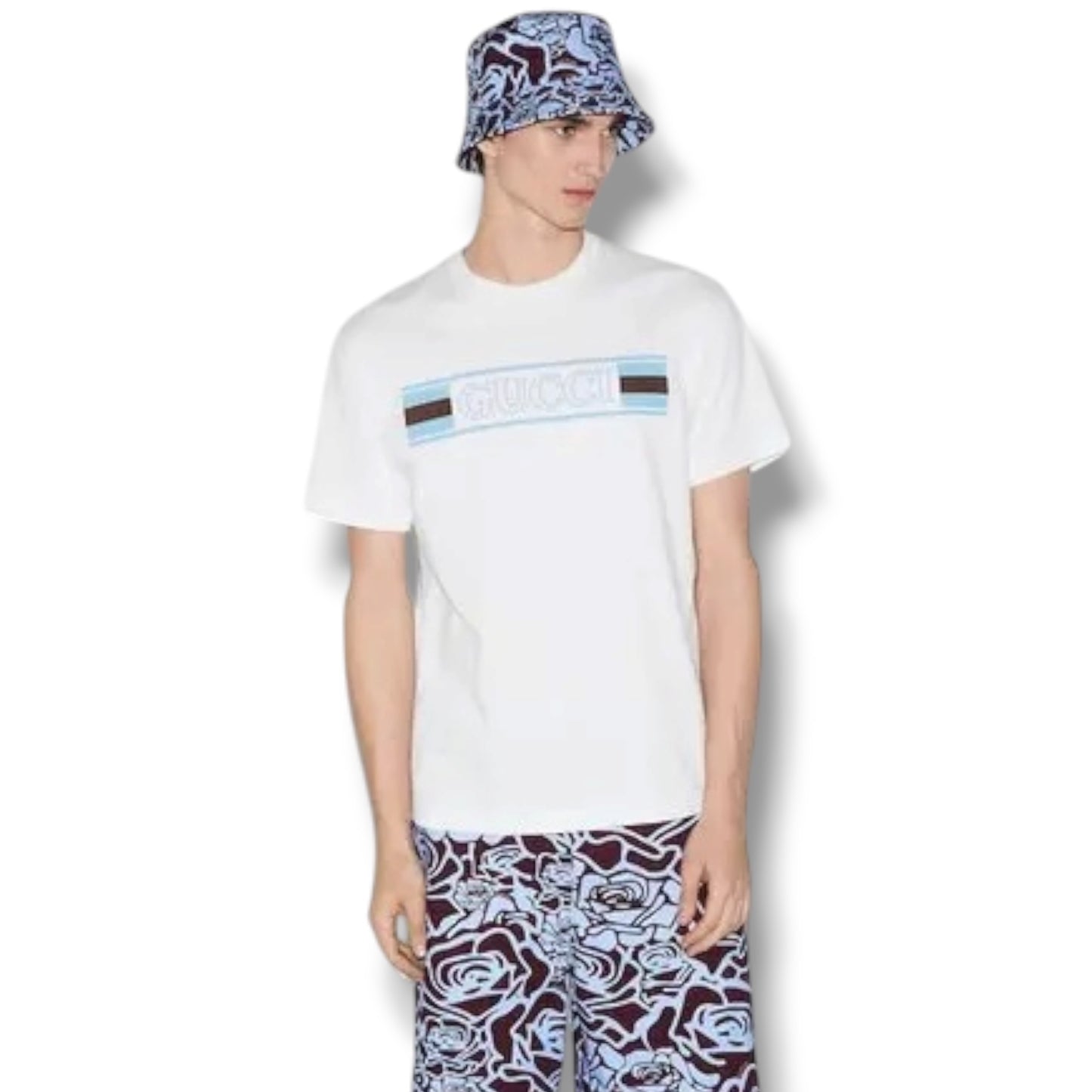 GUCCI RECTANGLE BOX T-SHIRT WHITE