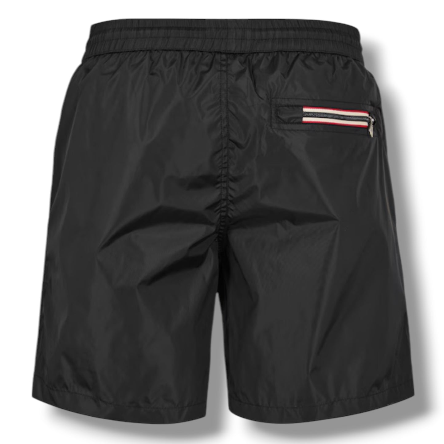 MONCLER TRIPLE LOGO SWIM SHORTS BLACK