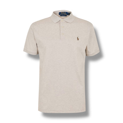 RALPH LAUREN SLIM FIT POLO SHIRT BEIGE