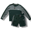 HUGO BOSS SWEATSHIRT JERSEY & SHORTS SET GREEN *SALE*