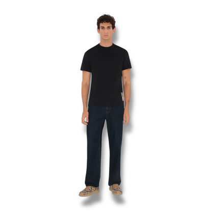 BURBERRY CHECK PATCH T-SHIRT BLACK