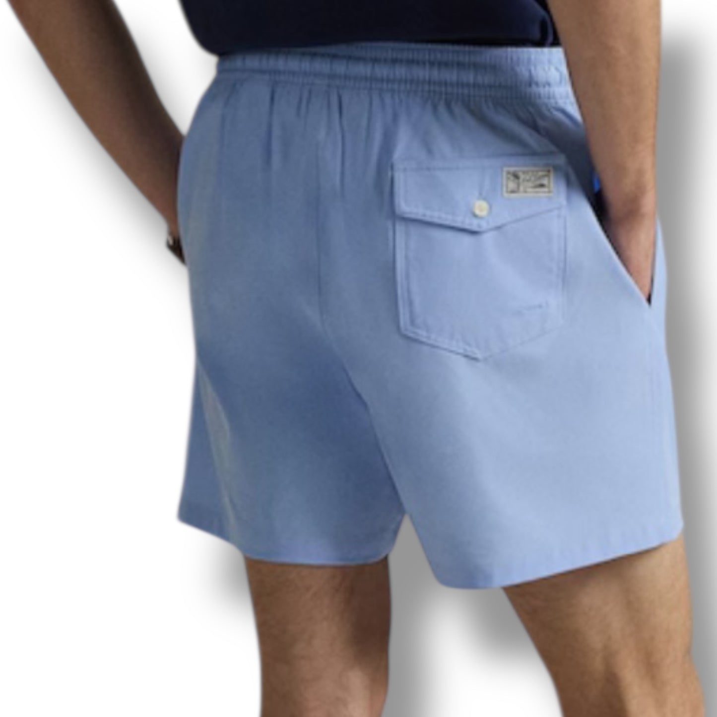 RALPH LAUREN T-SHIRT & SWIM SHORTS SET WHITE & LIGHT BLUE