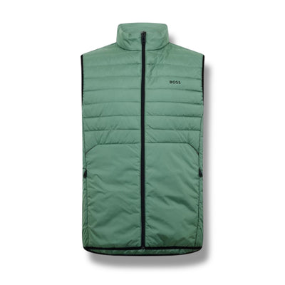 HUGO BOSS TECH PADDED URBANEX GILET LIGHT GREEN