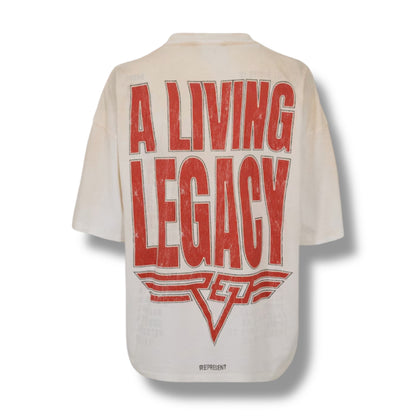 REPRESENT LIVING LEGACY T-SHIRT WASHED BEIGE