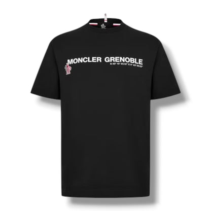 MONCLER GRENOBLE LOGO T-SHIRT BLACK