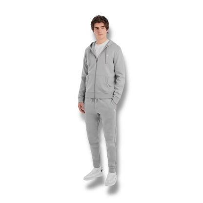 RALPH LAUREN TECH ZIP UP HOODIE SOFT GREY