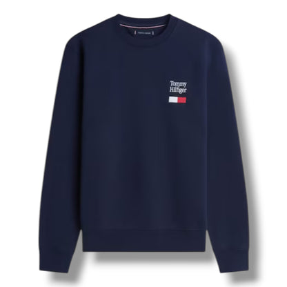 TOMMY HILFIGER CHEST FLAG SWEATSHIRT NAVY BLUE