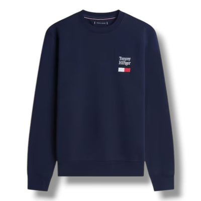 TOMMY HILFIGER CHEST FLAG SWEATSHIRT NAVY BLUE
