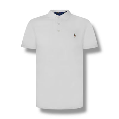 RALPH LAUREN SLIM FIT POLO SHIRT WHITE