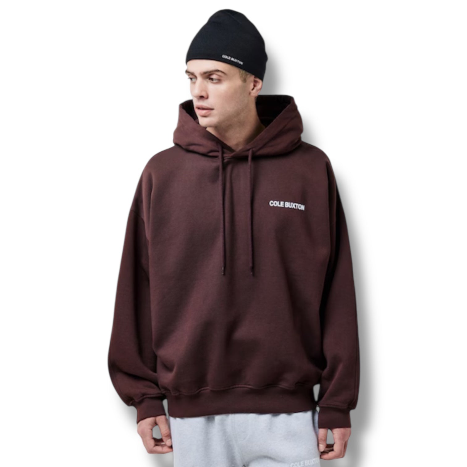 COLE BUXTON LOGO OTTH HOODIE BROWN