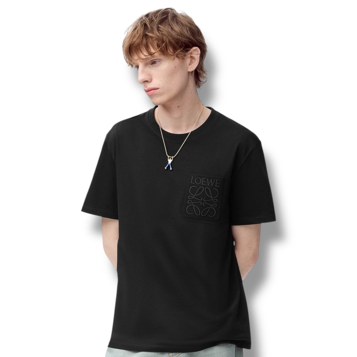 LOEWE POCKET T-SHIRT BLACK