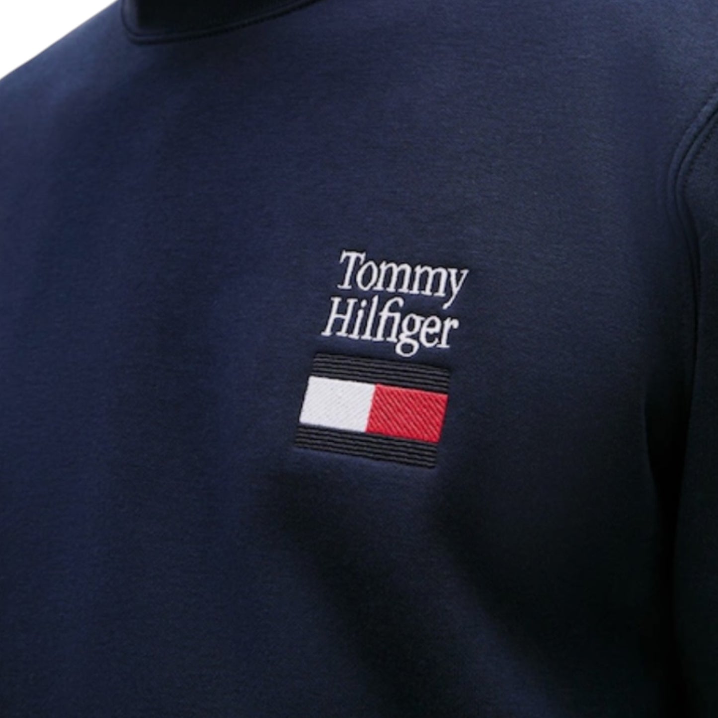 TOMMY HILFIGER CHEST FLAG SWEATSHIRT NAVY BLUE