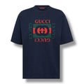 GUCCI BOX LOGO T-SHIRT NAVY BLUE