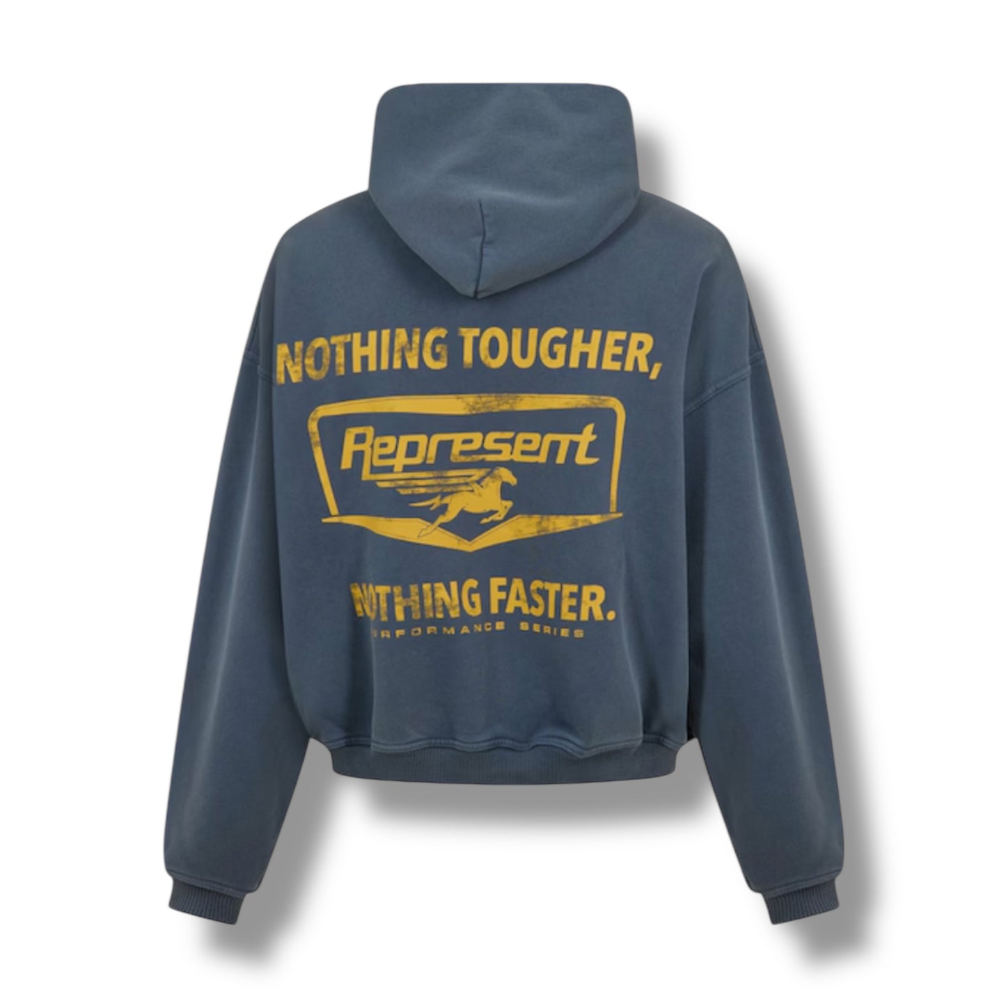 REPRESENT NOTHING FASTER OTTH HOODIE WASHED BLUE