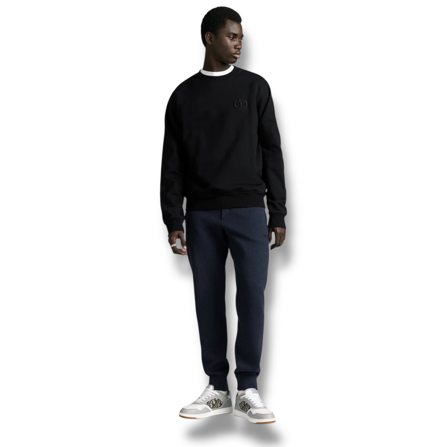 DIOR CD ICON LOGO SWEATSHIRT BLACK