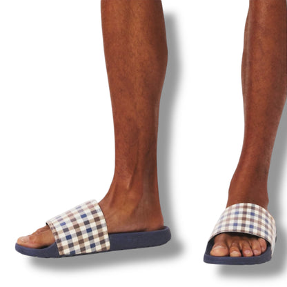 AQUASCUTUM SMALL CHECK SLIDERS
