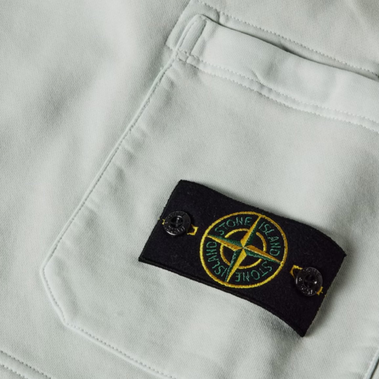 STONE ISLAND JERSEY CARGO SHORTS SKY BLUE