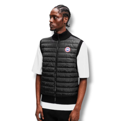 CANADA GOOSE HYBRIDGE KNITTED GILET BLACK