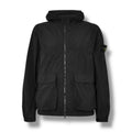 STONE ISLAND NYLON METAL HOODED JACKET BLACK