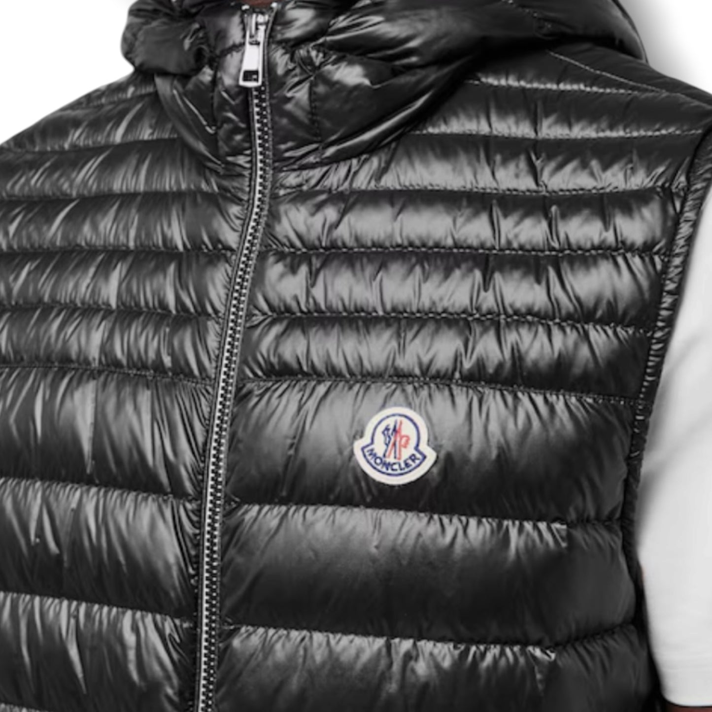 MONCLER ORANT HOODED GILET BLACK