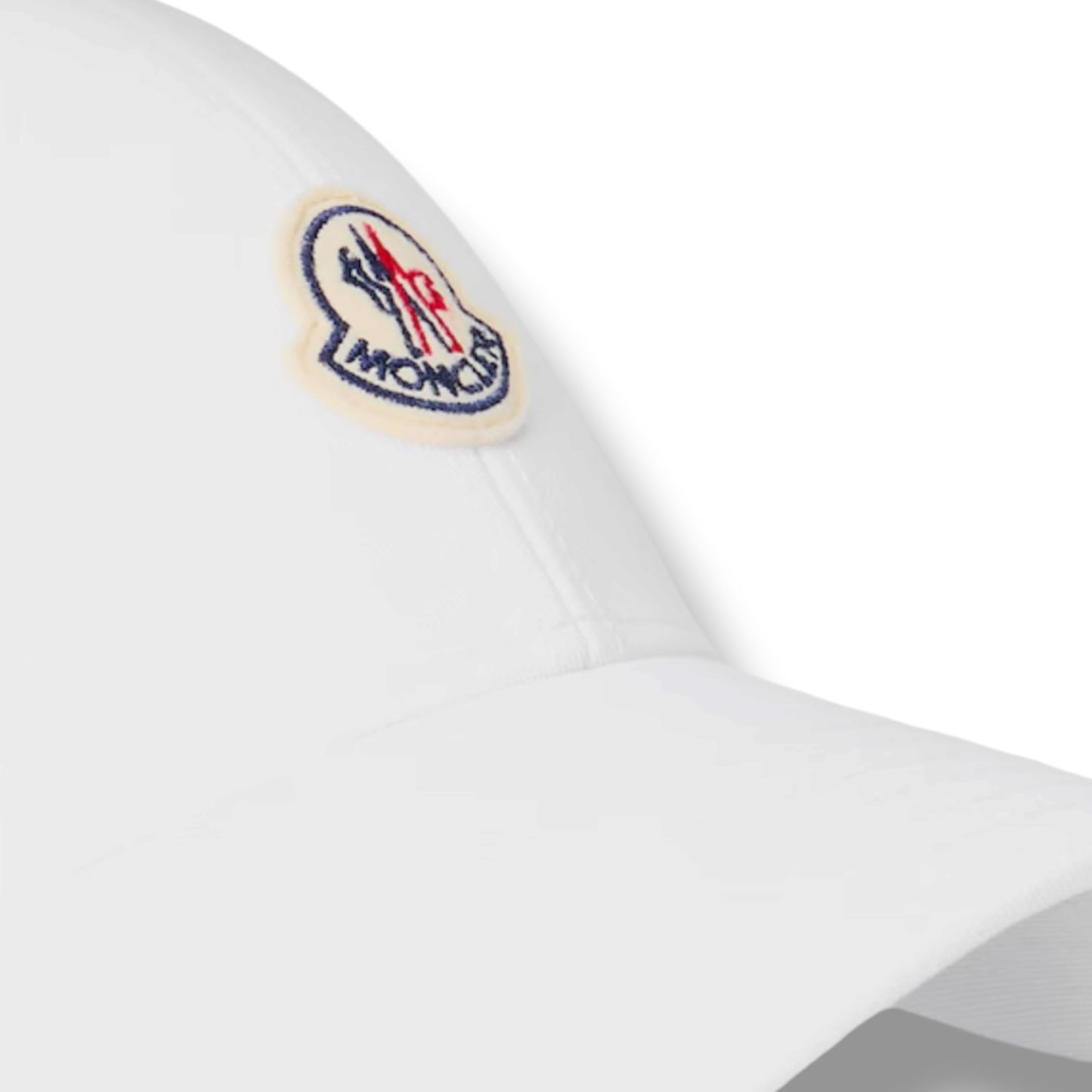 MONCLER CLASSIC LOGO BASEBALL CAP WHITE