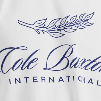 COLE BUXTON INTER FRONT LOGO T-SHIRT WHITE