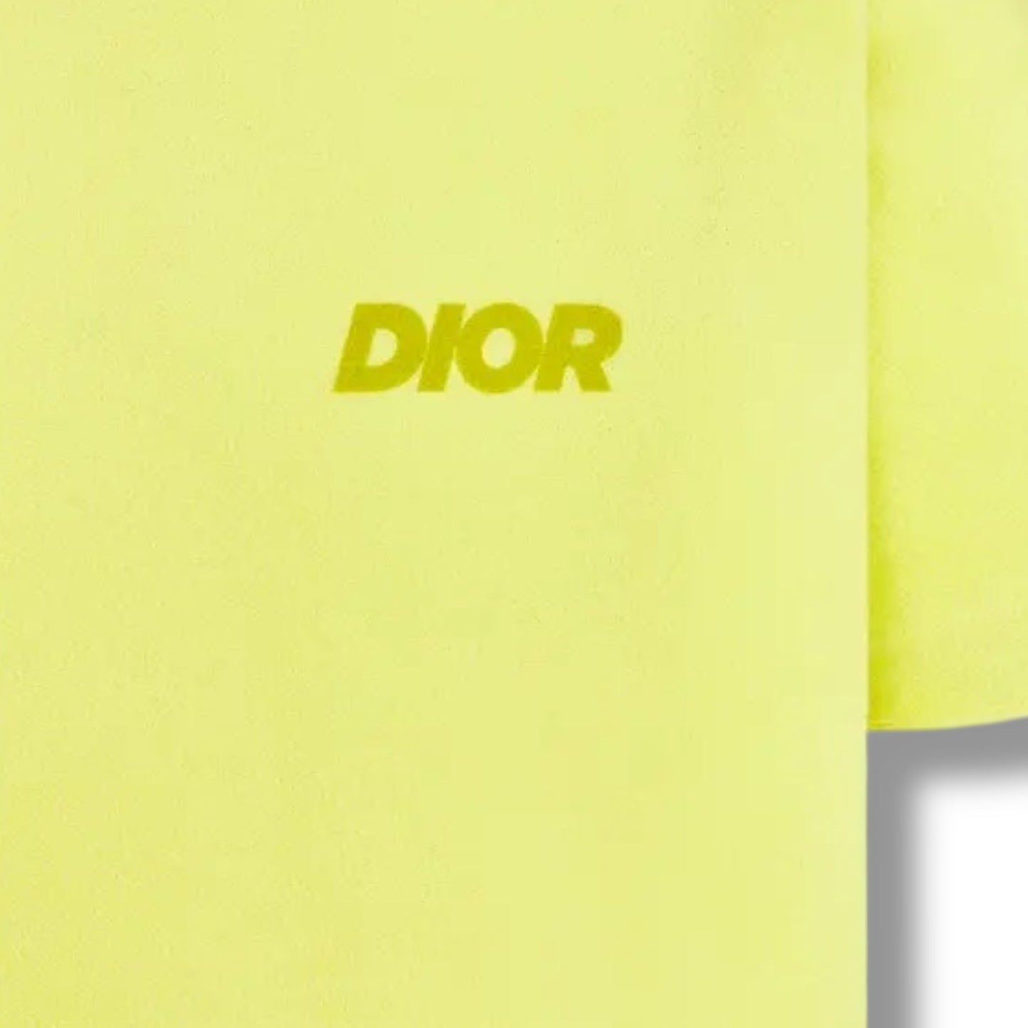 DIOR TOWELLING ICON LOGO T SHIRT YELLOW
