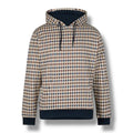 AQUASCUTUM SMALL CHECK OTTH HOODIE BEIGE