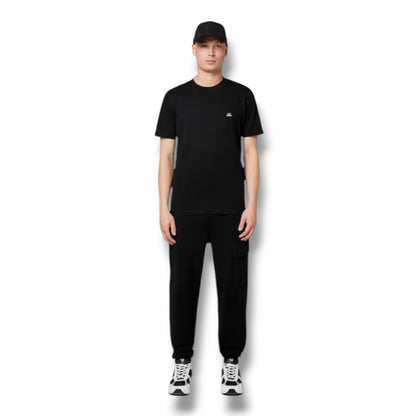 CP COMPANY SMALL LOGO T-SHIRT BLACK