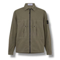 STONE ISLAND RIPSTOP OVERSHIRT KHAKI GREEN