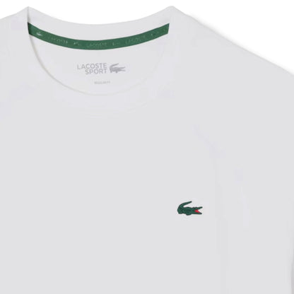 LACOSTE TECH GYM SET T-SHIRT & SHORTS WHITE & BLACK