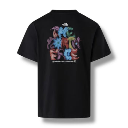 THE NORTH FACE TNF GRAPHIC T-SHIRT & SHORTS SET BLACK
