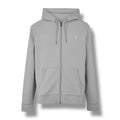 RALPH LAUREN TECH ZIP UP HOODIE SOFT GREY
