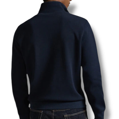 RALPH LAUREN TECH 1/4 ZIP SWEATSHIRT NAVY BLUE