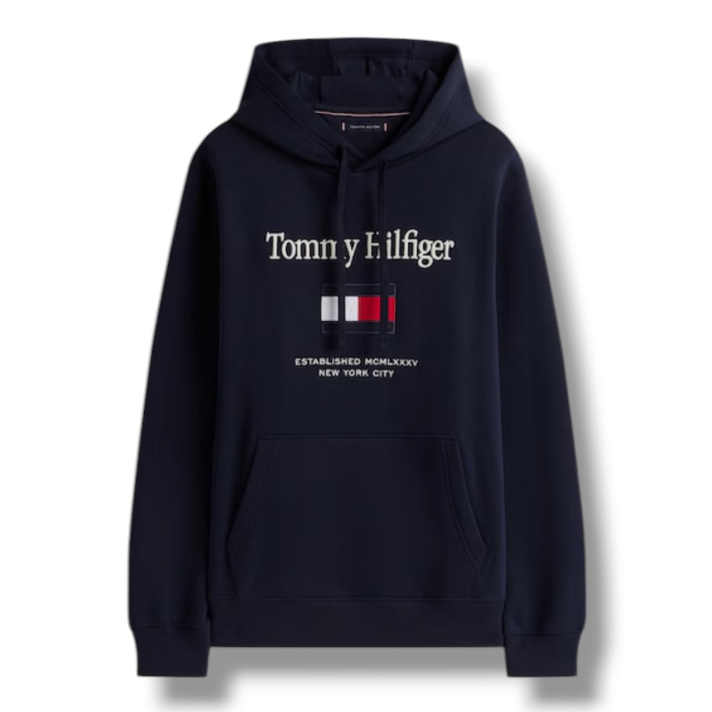 TOMMY HILFIGER FLAG OTTH HOODIE NAVY BLUE