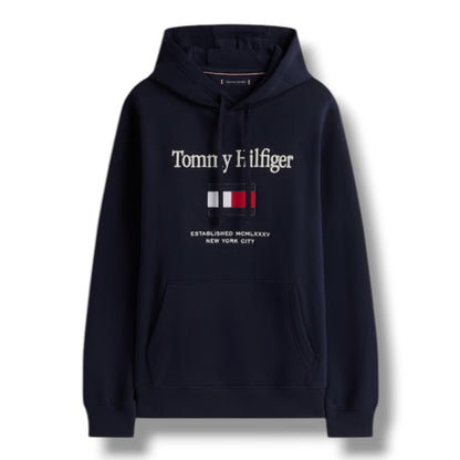 TOMMY HILFIGER FLAG OTTH HOODIE NAVY BLUE